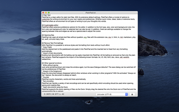 PlainPad For Mac(macı༭)